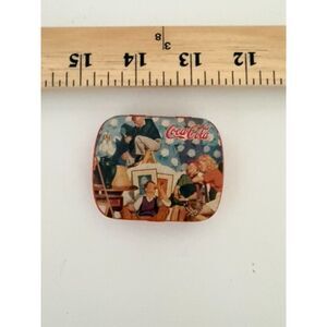 1997 coke hinged small tin 2"